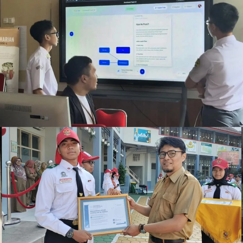 Dibangun Bersama Guru Disabilitas, Papan Tulis AI Buatan Siswa Bandung Raih Juara Google